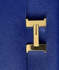 Alternative view of Hermes Constance Long Wallet Blue Electric Epsom